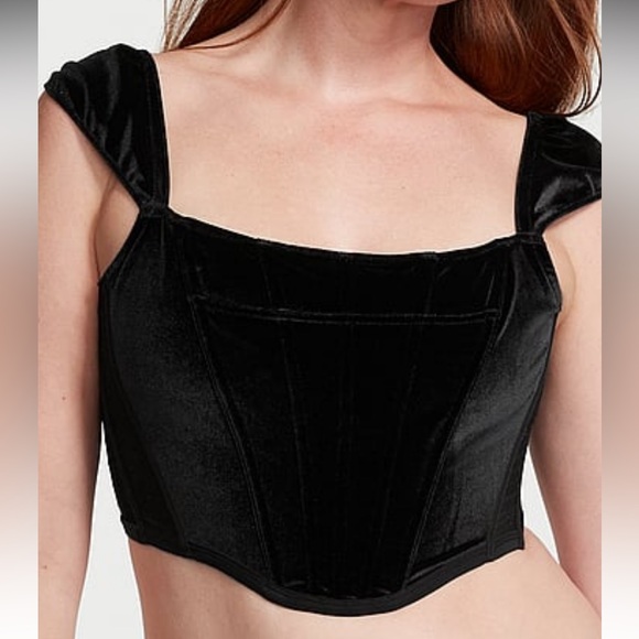 Dream Angel Velvet Corset Crop NWT - Picture 2 of 3